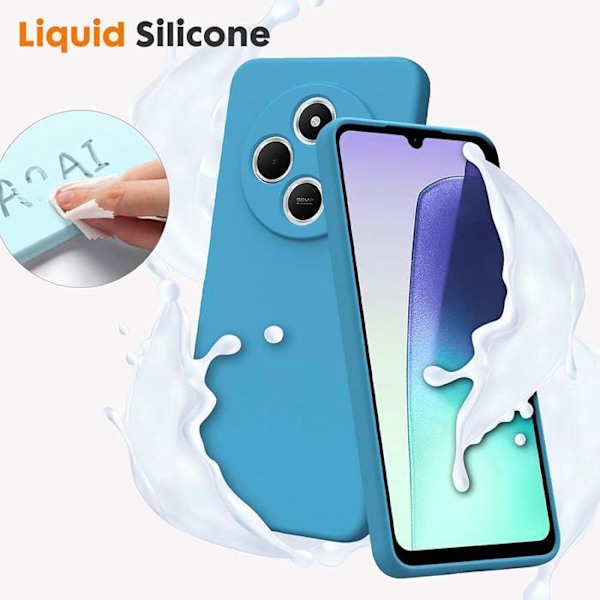 Coque för Xiaomi Redmi 14C - Lätt Silikon Stötsäker - Blå - E.F.Connection® Blå