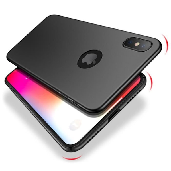 Coque - MÆRKE - iPhone X - Ultra Tynd - Anti-ridser - Antiskrid Matte svart