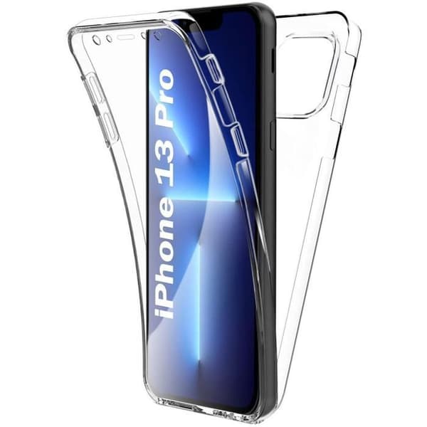 Coque - E.F.CONNECTION - för iPhone 13 Pro - Skydd 360° - Transparent TPU - Ultrafint design Transparent
