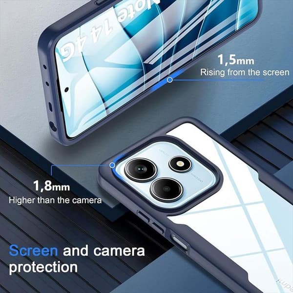 Skyddsskal - E.F.CONNECTION - för Xiaomi 15 Pro - Mörkblå - Stötsäker - Hel skydd marinblå