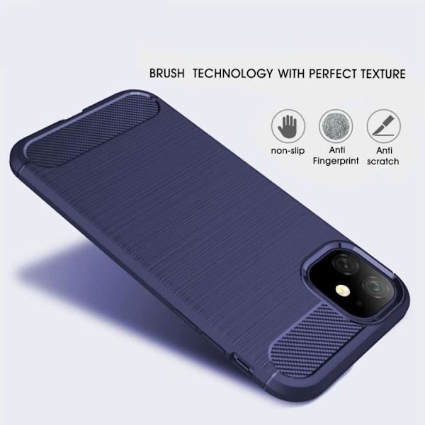 Fodral för Redmi 9 (6,53") härdat glas ingår Klassiskt mönster Stål Funktioner Förstärkt skyddsdesign Tpu Marinblå marinblå