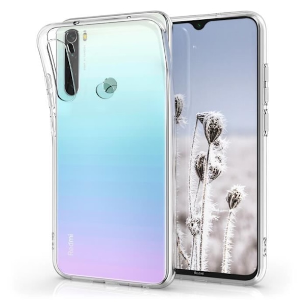 Telefoncase - kwmobile - Xiaomi Redmi Note 8 - Gennemsigtig - Fuldførende beskyttelse - Fleksibel Transparent