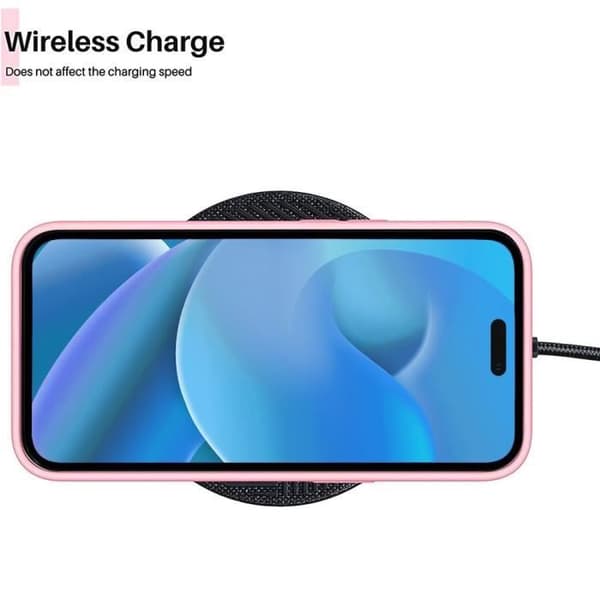 Skyddsskal - Silikon TPU - för iPhone 14 Pro - Rosa - Enkel design - Flexibel Rosa