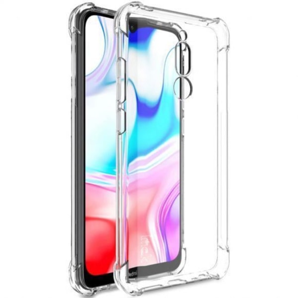 Beskyttelsesetui til Redmi 8 - E.F. CONNECTION - Anti-Shock Silikone - Gennemsigtig Transparent