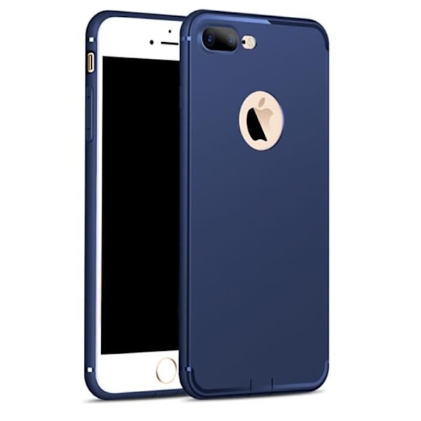 Coque - E.F.CONNECTION - iPhone 7Plus - Silikone Mat - Stødabsorberende - Anti-rids - Taske Givet marinblå