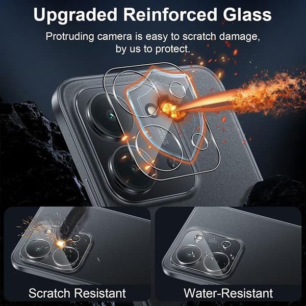 Skärmskydd - E.F.Connection - Xiaomi Redmi 15C - 3 Härdat Glas - Transparent - Rep-resistant Transparent