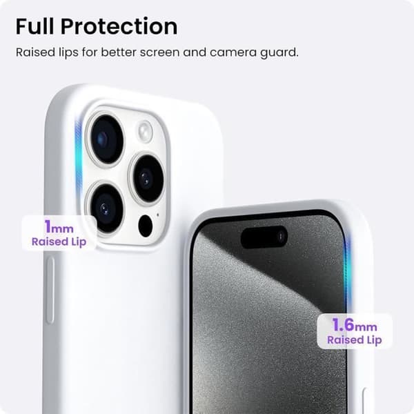 Coque - E.F.CONNECTION - för iPhone 15 Pro - Ultra Slim - Stötabsorberande skydd - Represistent Vit