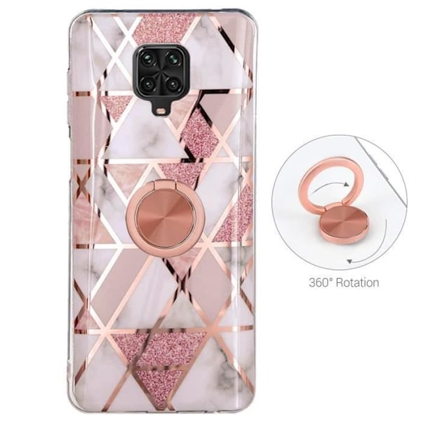 Ringfodral till Redmi Note 9 Pro - 9S Pink Anti-Scratch TPU Rosa