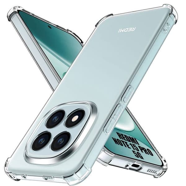 Skydd för Xiaomi Redmi Note 15 Pro 5G - Stötabsorberande Transparent Slim Transparent