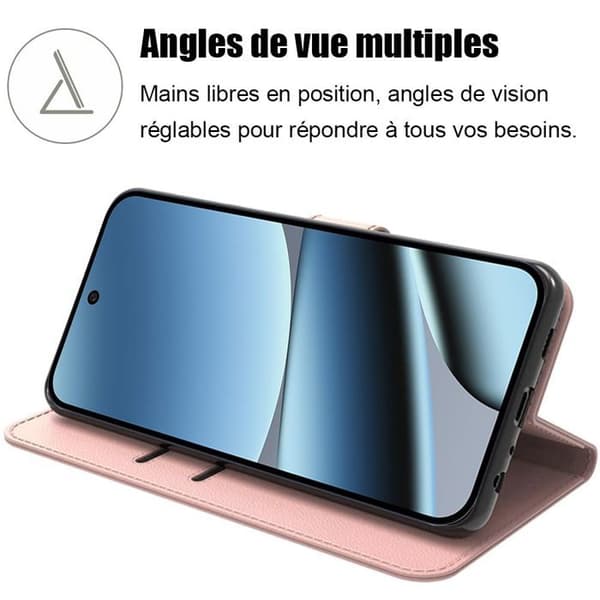 Coque Rabat - E.F.Connection - för Google Pixel 10 Pro XL - Stötskydd Syntetläder - Rosa Rosa