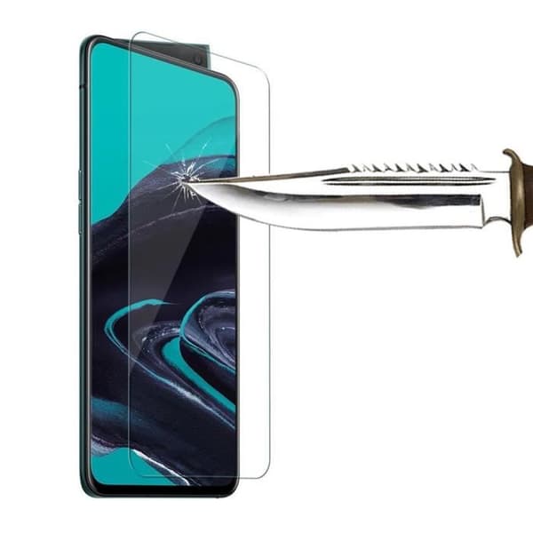 Skydd Film - VCOMP - Oppo Reno2 - Härdat Glas - 6.5 tum - Rep-resistant