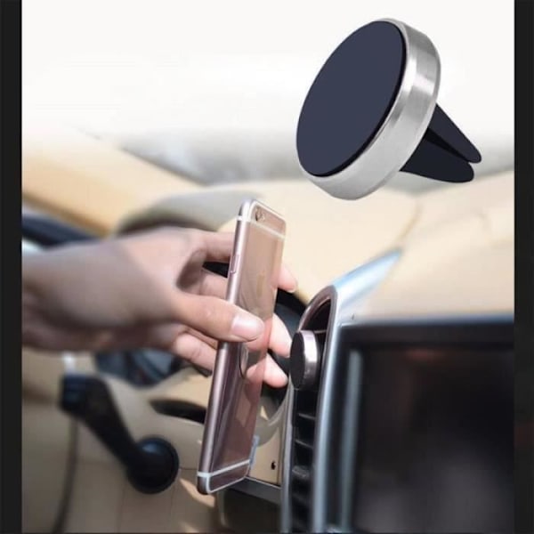 DX03628-Støtte Telefon Bil Magnetisk Universel - Sølv