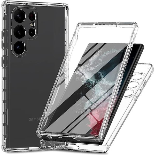 Fodral till Samsung Galaxy S23 Ultra Transparent Anti-Scratch Integral Soft TPU Anti-Shock Transparent