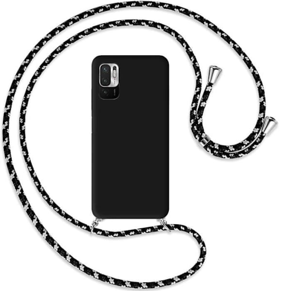 Skyddsskal - E.F.CONNECTION - Redmi Note 10 5G - Mjuk - Silikon - Svart Svart