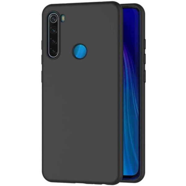 Etui kompatibelt Xiaomi Redmi Note 8, sort silikone etui til Xiaomi Redmi Note 8 Cover Redmi Note 8 sort silikone etui (6.3