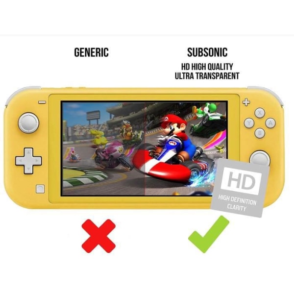 2 skärmskydd i härdat glas för Switch Lite - Subsonic