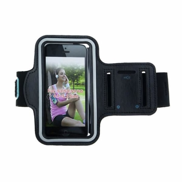 The Black - PU-läderfodral med armband för Samsung Galaxy Note 8, vattentätt telefonfodral för jogging e