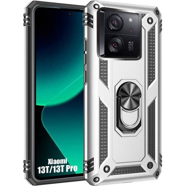 Coque - Xiaomi - 13T/13T Pro - Hårt skydd - Silver - Repellerande Silver
