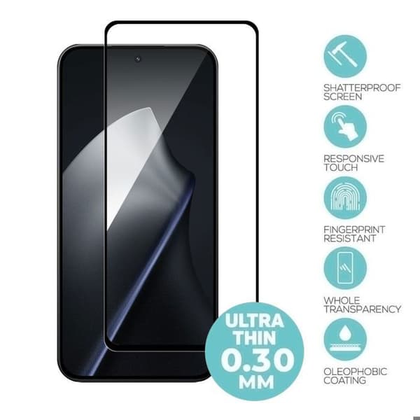 Härdat glas - E.F.Connection - Xiaomi 15T Pro - Stötresistent - Rep-resistant - 2 stycken Transparent