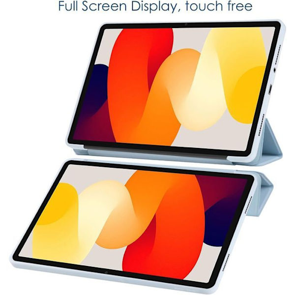 Skyddsskal - E.F.Connection - Xiaomi Redmi Pad Pro 12,1" - Fällbart Stöd - Härdat Glas - Blå Blå