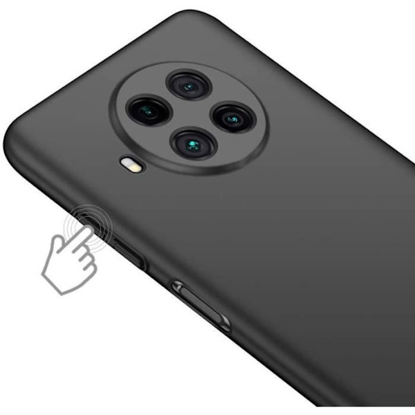 Skyddsfodral till Xiaomi Mi 10T Lite - E.F.CONNECTION - Mjuk - Matt - Färg Svart Svart
