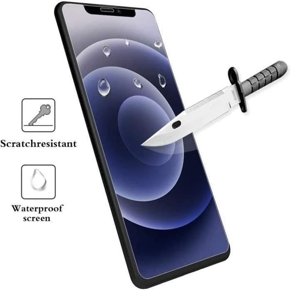 Skydd för Skärm - E.F.CONNECTION - för iPhone 12 - 3 Delar - Härdat Glas - 9H Hårdhet