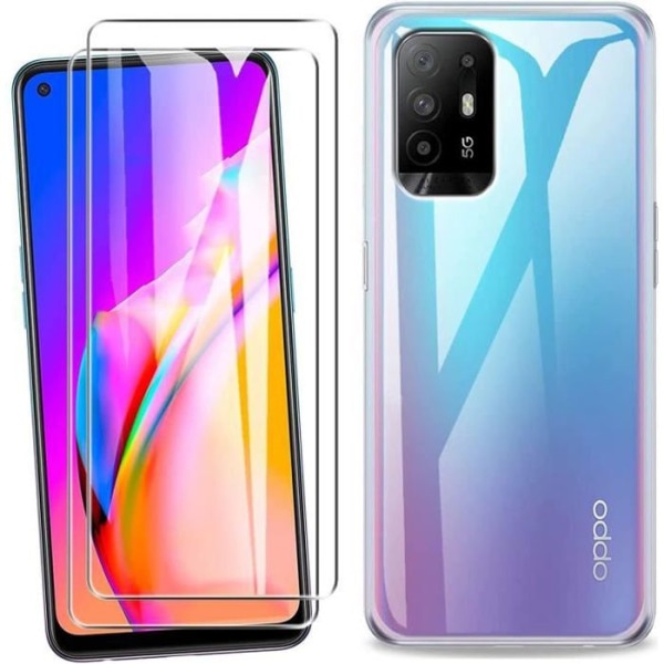 Fodral för Oppo A94 5G - Mjuk transparent TPU - Lättviktsskydd - Anti-skrapa - Okrossbar Transparent