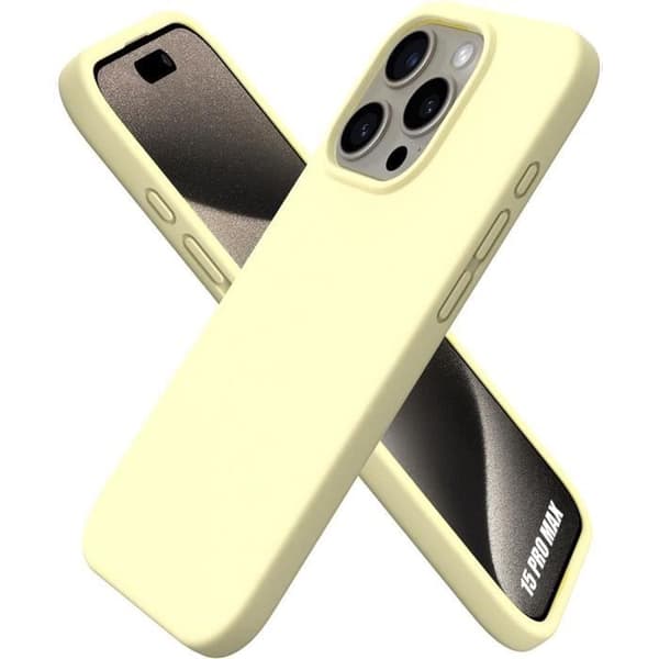 Coque - E.F.CONNECTION - för iPhone 15 Pro Max - Gul - Stötbeständig - Ultrafl Thin Gul