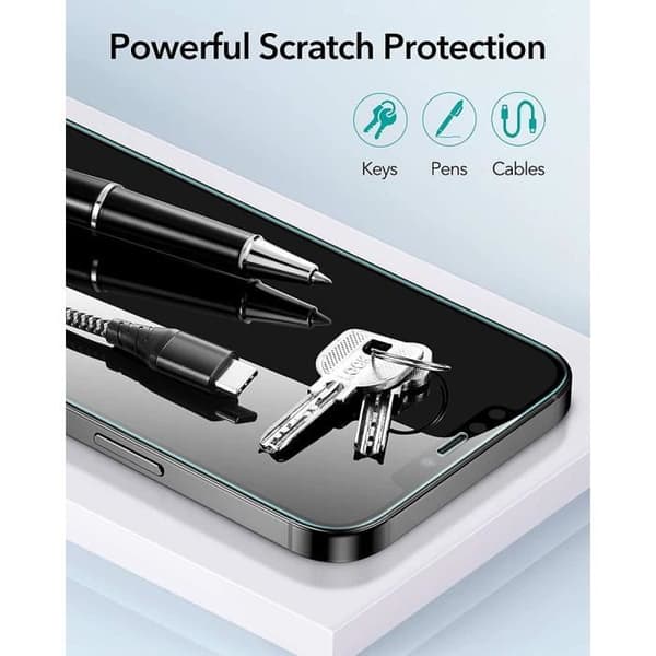 E.F.Connection skärmskydd i härdat glas för iPhone 13 Pro (6.1") - 3-pack Transparent