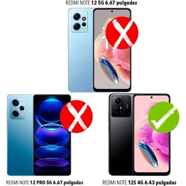 Helkroppsfodral för Xiaomi Redmi Note 12S Stötsäkert Anti-Scratch Transparent skydd (ej för Redmi Note 12)