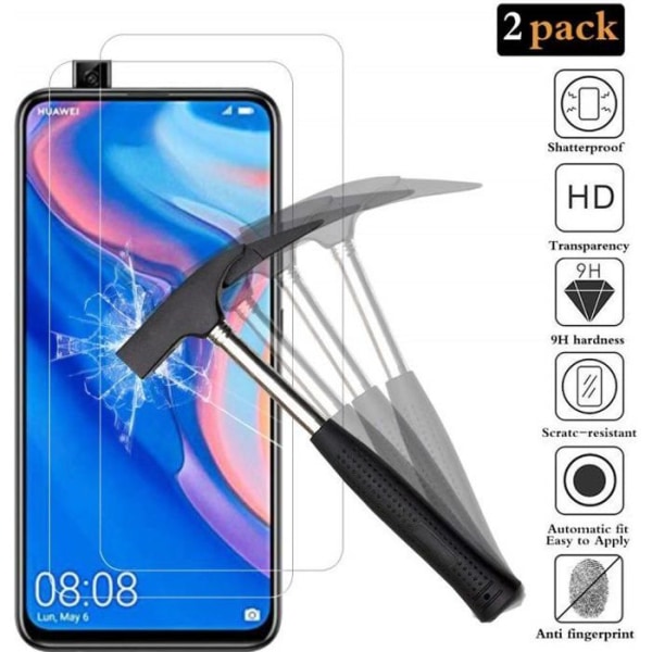 2 pakke til Huawei P Smart Z 6.59" hærdet glas skærmbeskyttelsesfilm Huawei P Smart Z 6.59"