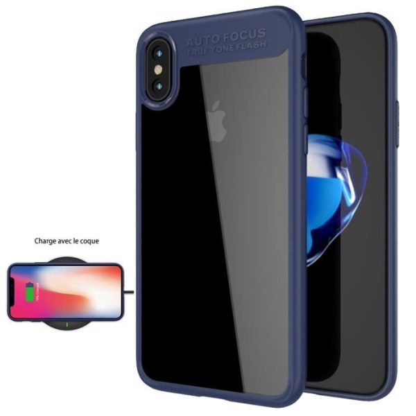 iPhone X Silikone Cover Marineblå Contour Anti-Shock beskyttelse