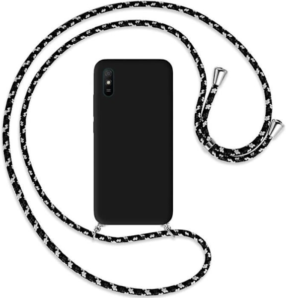 Skyddsfodral för Redmi 9A - E.F.CONNECTION - Mjuk - Silikon - Svart Svart