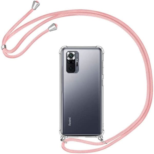 Mobilskal - E.F.CONNECTION - För Xiaomi Redmi Note 10 Pro - Transparent - Flexibel - Stötsäker Transparent-rosa