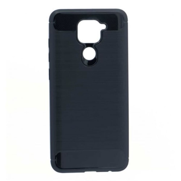Flexibelt skal - Xiaomi - Redmi Note 9 - Svart - Borstat kolfiberutseende - Optimal skydd Svart