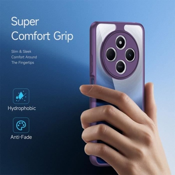 Skyddsfodral för Xiaomi Redmi 14C - Stötresistent - Lila - Trådlös laddning - Flexibel - Slät Lila