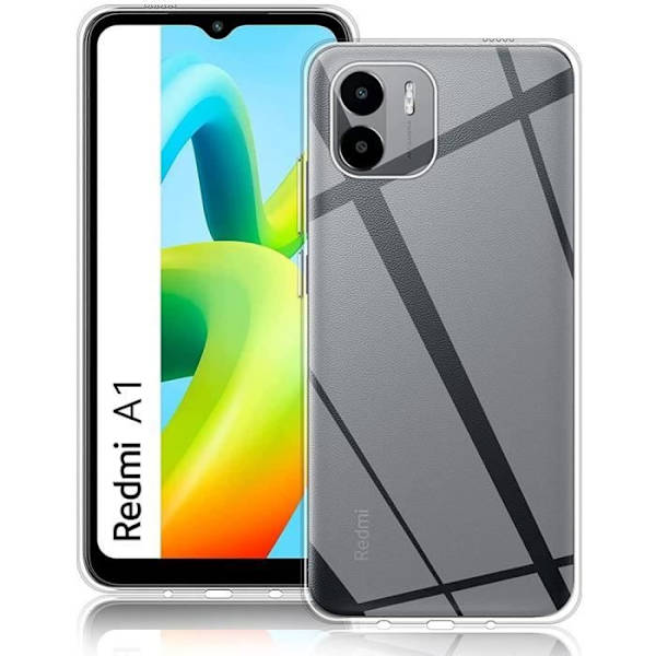 TPU etui til Xiaomi Redmi A1/A2 beskyttelse Stødsikker Slim Transparent Transparent