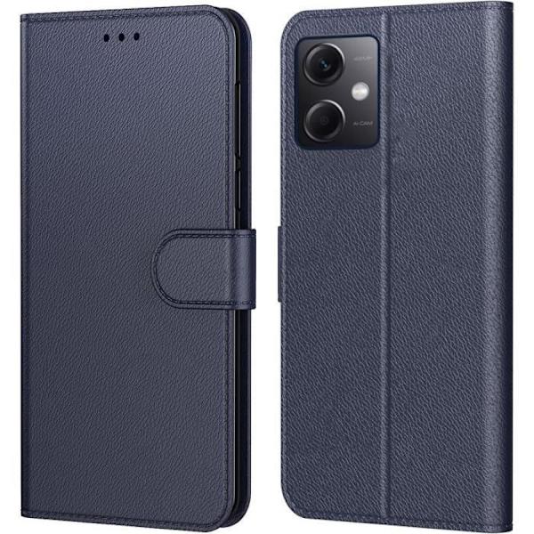 Etui til Redmi Note 12 5G Marineblå Anti-Shock Anti-ridse blød kortholder marinblå