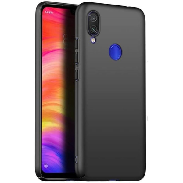 Xiaomi Redmi Note 7S etui, meget tyndt hårdt skal bumper cover til Xiaomi Redmi Note 7S - Sort YW40501