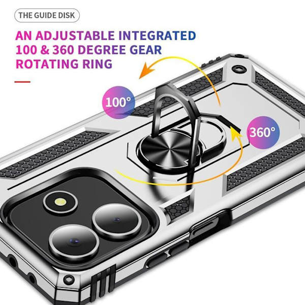 Skyddande skal - Xiaomi - Redmi Note 14 5G - Stötresistent - Represistent - Silver Silver