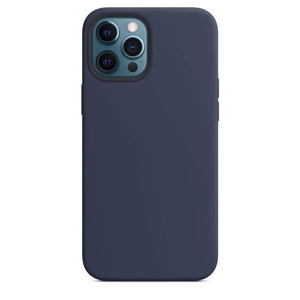 Coque TPU - E.F.Connection - för iPhone 13 Pro (6,1") - Slim Silikon - Marinblå - 2 Härdat Glas marinblå