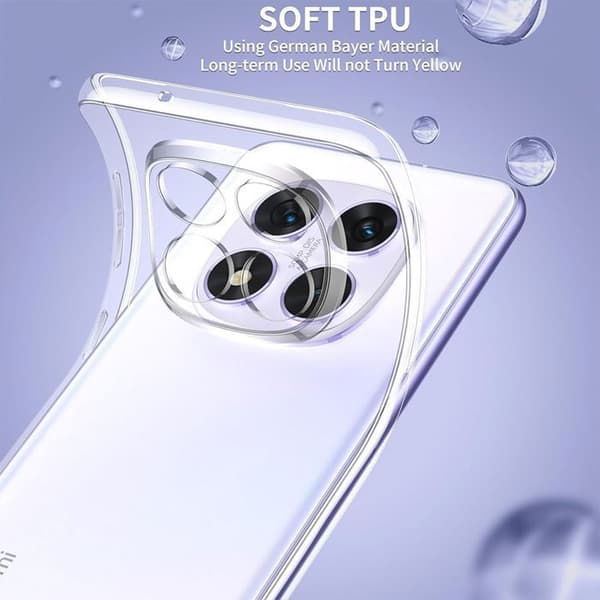 Skydd + 2 Dippskålar för Xiaomi Redmi Note 15 Pro Plus 5G - Transparent Silikon Ripskydd Transparent