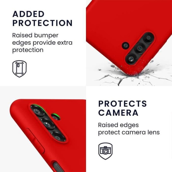 Silikonfodral till Samsung Galaxy A54 Stötsäker Röd Flexibel Hög kvalitet och motståndskraft