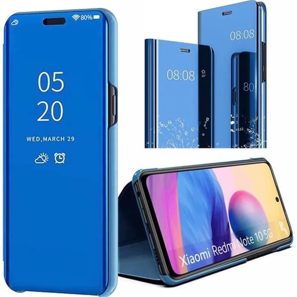 Coque - Redmi - Note 10 5G - 360 Graders Skydd - Spegeleffekt - Stötabsorberande Blå