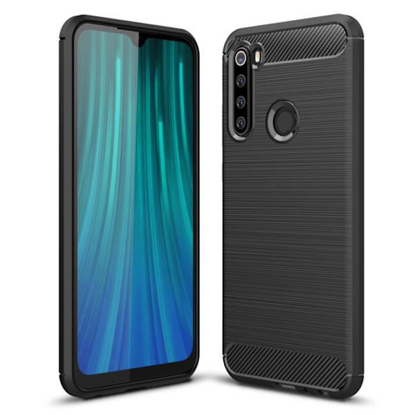 Til Xiaomi Redmi Note 8-etui (6,3") - Letvægts silikonecover Stødsikkert kofangerbagbeslag Xiaomi Redmi Note 8 Sort Svart