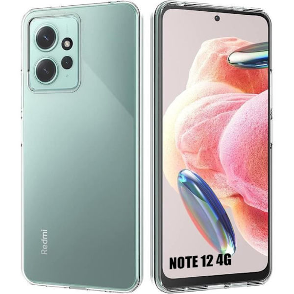 Coque - Xiaomi - Redmi Note 12 - Silikone - Høj modstandsdygtighed - Stødabsorberende Transparent