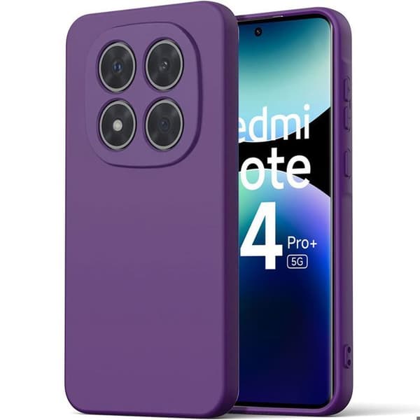 Coque för Xiaomi Redmi Note 14 Pro Plus 5G/Note 14 Pro+ 5G - Mörklila - E.F.Connection® Mörklila