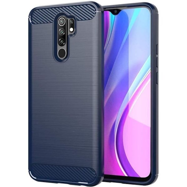 Etui til Redmi 9 (6,53") Silikone Navy Blue Anti Shock Steel Funktioner TPU Design Forstærket Beskyttelse marinblå