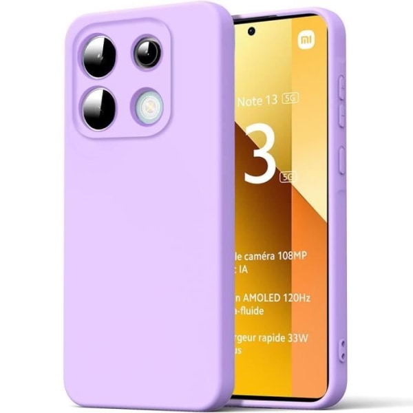 Coque för Xiaomi Redmi Note 13 5G - Xiaomi - Flytande Silikon - Matt Effekt - Stötskydd - Lila Lila