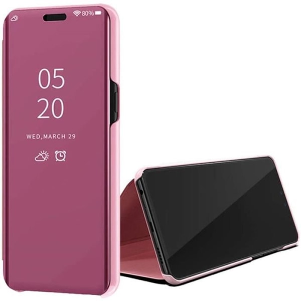 Skydd för Xiaomi Redmi Note 8 Pro - LuffyShop - Makeup Spegel - PU-Läder - Roséguld - Plånboksfodral Eller roséguld